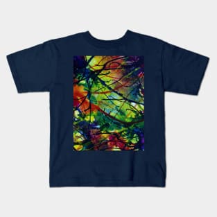 Skyward Trees Abstract Kids T-Shirt